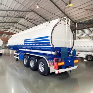 3-axle carbon steel fuel tanker trailer for fuel transport