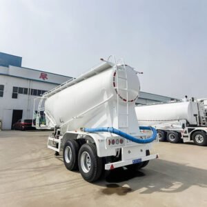 2 Axle 30 Ton Bulk Cement Tanker Trailer for bulk powder and cement transportation