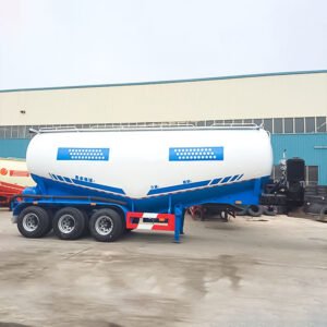 40T Bulk Cement Tank Semi-Trailer for pneumatic cement transport by ZW Group