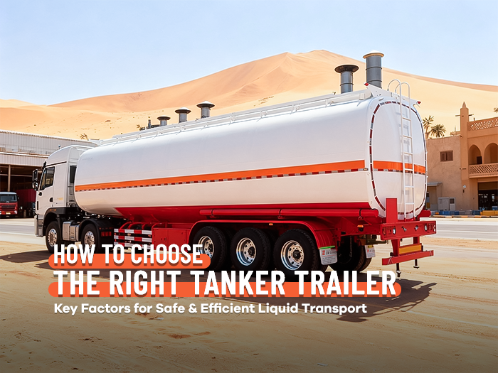 How to choose the right tanker trailer for safe and efficient liquid transport, showing tanker trailer selection factors.