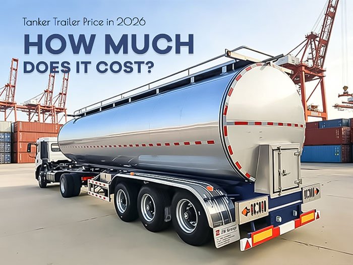 Tanker trailer for fuel transport showing 2026 price trends, cost factors, and global market overview
