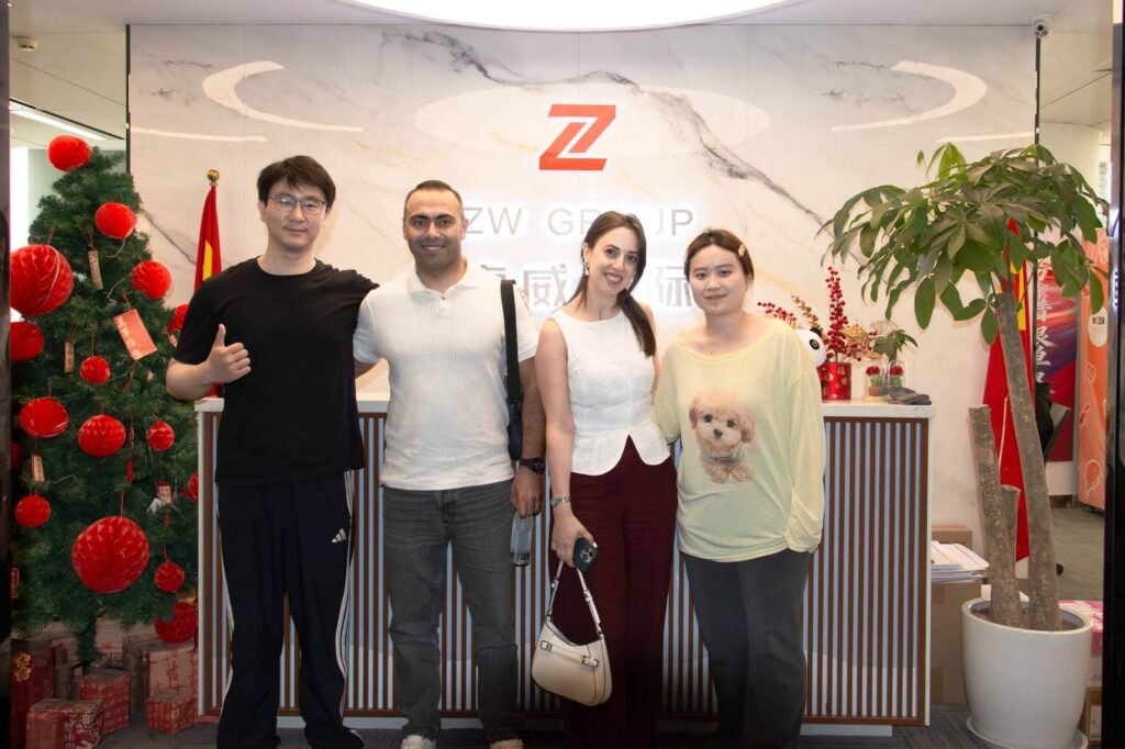 Armenian client visiting ZW Group to repeat buy high-safety tanker trailers for Armenia.