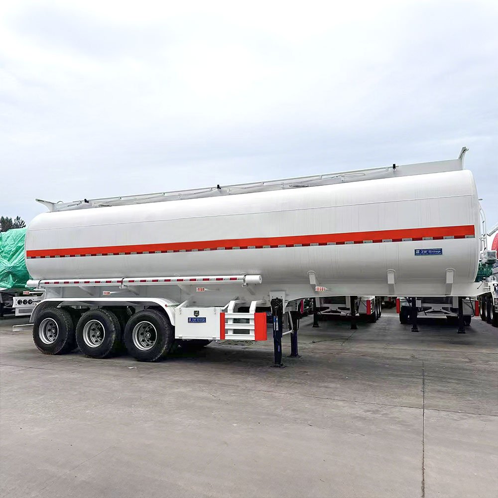 3 Axle Carbon Steel Semi Trailer Fuel Tank for Sale